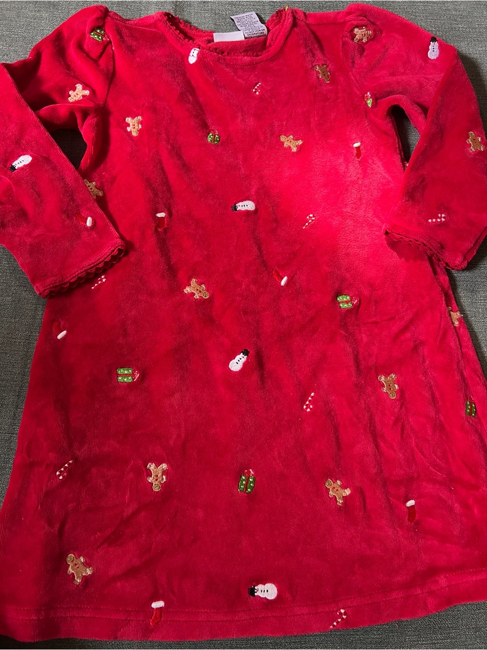 Girls Red Holiday Velvet Dress